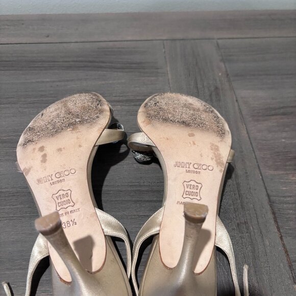 Jimmy Choo Pavel Crystal Sandals - Picture 14 of 16